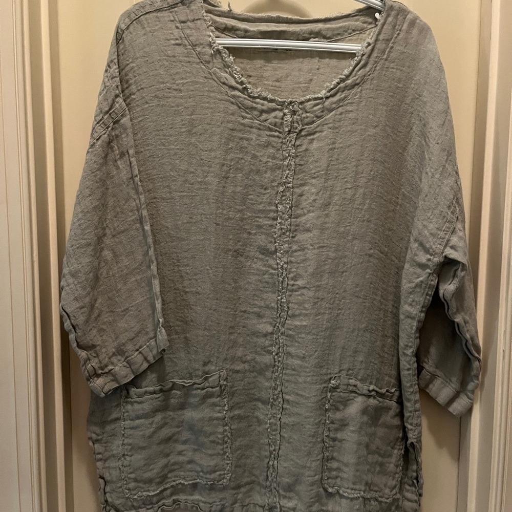 Casual Gray Women's Top